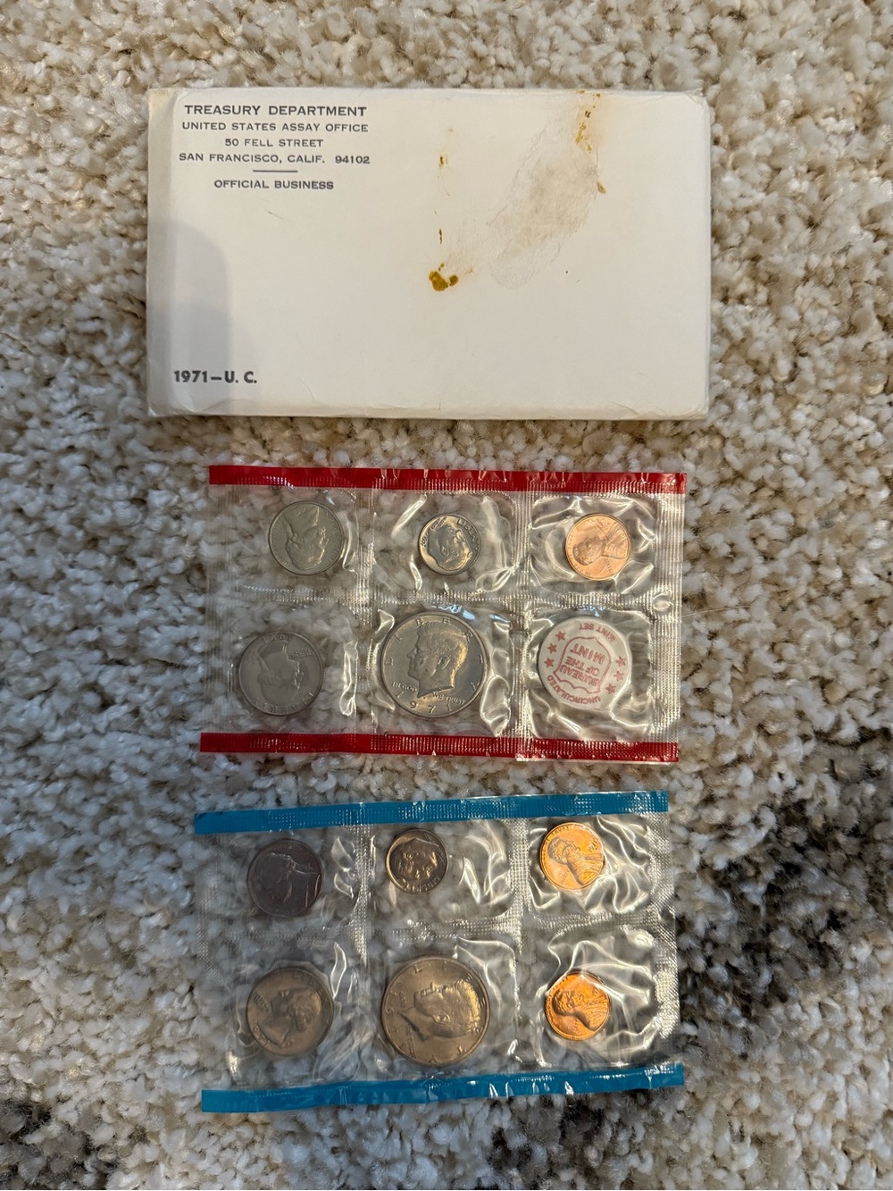 1971 U.S. Mint Uncirculated Coin Set -